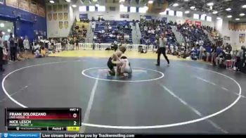 182 lbs Semifinals (8 Team) - Frank Solorzano, Lake Gibson vs Nick Lesch, Merritt Island