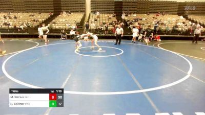 116 lbs Rr Rnd 2 - Michael Pocius, Refinery Wrestling Youth vs Reid Stiltner, Roundtree Wrestling Academy Blue