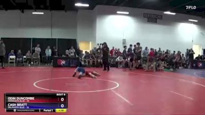 83 lbs Round 1 (16 Team) - Odin Duncombe, Minnesota Blue vs Cash Bratt, Oklahoma Blue