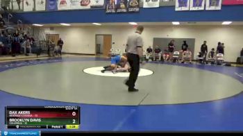 182 lbs 2nd Wrestleback (8 Team) - Dax Akers, Heritage-Catoosa vs Brooklyn Davis, Columbus
