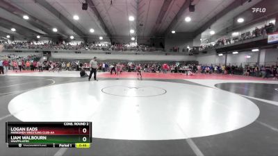 100 lbs Cons. Round 2 - Liam Walbourn, Unaffiliated vs Logan Eads, Marksmen Wrestling Club-AA