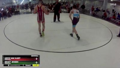 109 lbs Semifinal - Brody Jensen, Nebraska vs Jayce Van Vleet, Nebraska