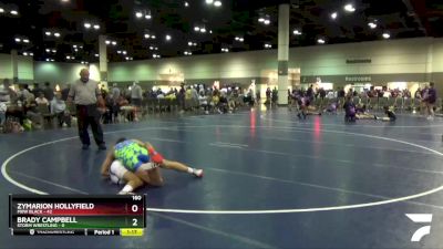 160 lbs Round 3 (6 Team) - Brady Campbell, Storm Wrestling vs Zymarion Hollyfield, MXW Black