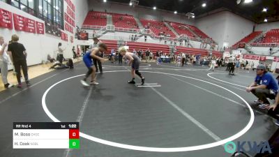 130 lbs Rr Rnd 4 - Marshall Boso, Choctaw Ironman Youth Wrestling vs Henry Cook, Noble Takedown Club