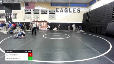 106 lbs Quarterfinal - Jack Francis, Staples vs Muhammad Kasliwala, East Hartford