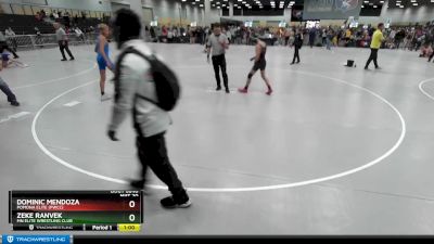 110 lbs Cons. Round 4 - Dominic Mendoza, Pomona Elite (PWCC) vs Zeke Ranvek, MN Elite Wrestling Club