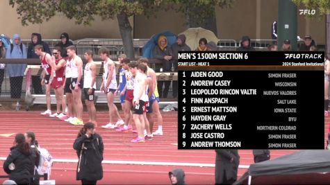 Men's 1500m, Finals 1