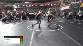 157 lbs Final - Justin Onello, Bitetto Trained Wrestling vs Hunter Nixon, Wheeling Wresting Cub