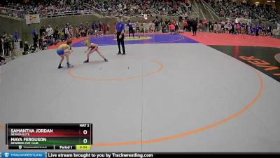 70 lbs Quarterfinal - Maya Ferguson, Newberg Mat Club vs Samantha Jordan, Nevada Elite