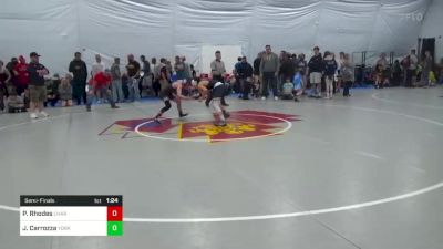 95 lbs Semifinal - Preston Rhodes, Charleston vs Jacob Carrozza, York