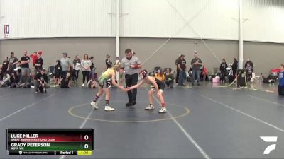 67 lbs 3rd Place Match - Luke Miller, Great Bridge Wrestling Club vs Grady Peterson, Nova WC