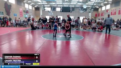 48+ Round 3 - Sawyer Thomas, CrossFace Wrestling Club vs Cayden Trotter, Mountain Man Wrestling Club