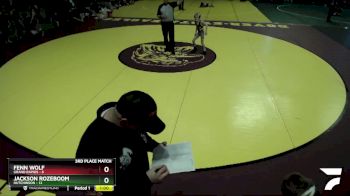 60 lbs Placement (4 Team) - Jackson Rozeboom, Hutchinson vs Fenn Wolf, Grand Rapids