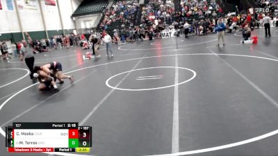 157 lbs Champ. Round 1 - Moses Torres, Oklahoma City vs Cyruss Meeks, Colorado State University - Pueblo