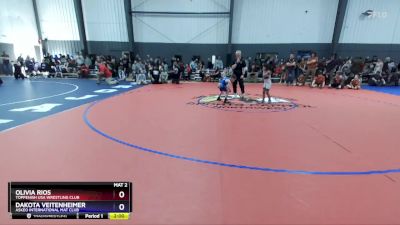 53 lbs Cons. Semi - Olivia Rios, Toppenish USA Wrestling Club vs Dakota Veitenheimer, Askeo International Mat Club