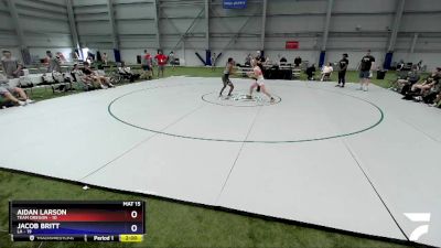 120 lbs Round 3 (8 Team) - Aidan Larson, Team Oregon vs Jacob Britt, LA