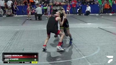 50 lbs Cons. Round 1 - Jane Schaefer, Bobcat vs Harper Herschlag, Marysville