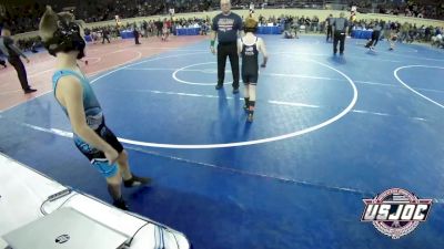 73 lbs Quarterfinal - Kinsler Branning, Tuttle Wrestling vs Tatum McKenzie, JAWS