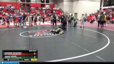 70 lbs 3rd Place Match - Jackson McGivney, Gulf Coast Wrestling Club vs Josiah White, Tennessee Valley Wrestling