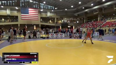 106 lbs Semifinal - Evan Litzsinger, MO vs Jordan Bell, MO