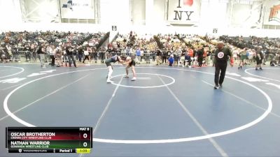 138 lbs Champ. Round 1 - Oscar Brotherton, Crown City Wrestling Club vs Nathan Warrior, Gowanda Wrestling Club