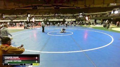 60 lbs Quarterfinal - Corinne Switzer, SVWC vs Connor Mann, Hickory Wrestling Club