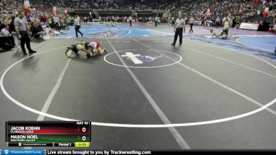 5th Place Match - Mason Noel, Southern Valley vs Jacob Koehn, Clarkson-Leigh