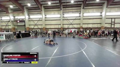 75-80 lbs Semifinal - Madeline Porter, AZ vs Brielle Childs, UT