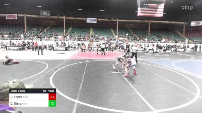 109 lbs Semifinal - Deven Lopez, Duran Elite vs Diego Otero, Pack Em Out