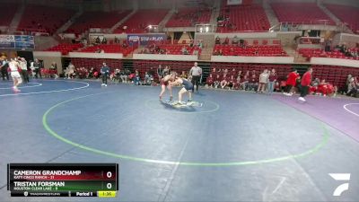 144 lbs Placement (4 Team) - Tristan Forsman, Houston Clear Lake vs Cameron Grandchamp, Katy Cinco Ranch