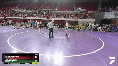 165 lbs 2nd Wrestleback And Semi-finals(16 Team) - Logan Webb, Amarillo vs Jackson Baird, Grapevine