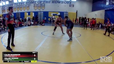 195 lbs Semis & Wb (16 Team) - Caleb Dickerson, Alpha Dogz Gold vs Malaki Mowan, Camden Gold