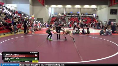 75 + 80 Round 1 - Ryan Mckelvey, Ironclad vs Cannon Gregg, Alexander City Youth Wrestling