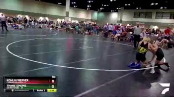 160 lbs Round 2 (6 Team) - Konlin Weaver, Camden Greasers vs Thane Simons, SD Renegades