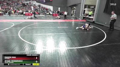 90 lbs Champ. Round 2 - Ryker Moskiewicz, Crass Trained vs Madox Mau, RT Elite