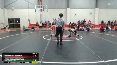 85 lbs Cons. Round 3 - Brenden Chermer, Skull & Crossbones Wrestling C vs Cooper Barrington, Bobcat Wrestling