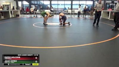 JV-18 lbs Round 5 - Mateo Holcomb, Urbandale vs Adam Gomez, Iowa City, West