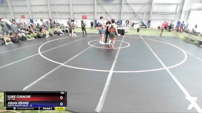 152 lbs Round 1 (8 Team) - Luke Cusachs, LA vs Aidan Kranz, South Dakota Blue