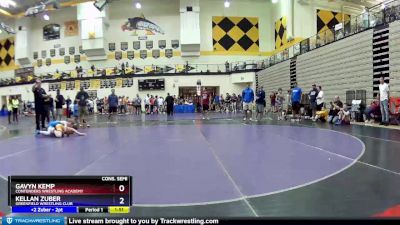 106 lbs Cons. Semi - Gavyn Kemp, Contenders Wrestling Academy vs Kellan Zuber, Greenfield Wrestling Club