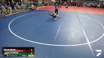 115 lbs Quarterfinals (8 Team) - Nolan Seman, STMA (St. Michael/Albertville) vs Jaiden Schwegel, Sartell