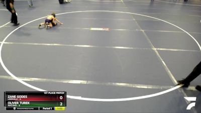 50 lbs Finals (2 Team) - Oliver Turek, Waconia vs Zane Godes, Lakeville