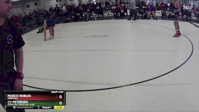 168 lbs Semifinal - Cy Petersen, Syracuse Youth Mat Club vs Marco Robles, Nebraska