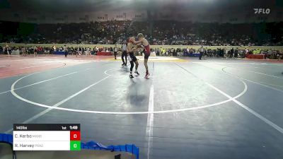 140 lbs Round Of 16 - Cooper Kerbo, Mangum Wrestling vs Rylan Harvey, Prague