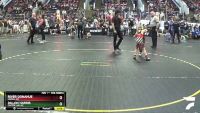 55 lbs Cons. Semi - Dillon Harris, Center Line WC vs River Donahue, Lowell WC