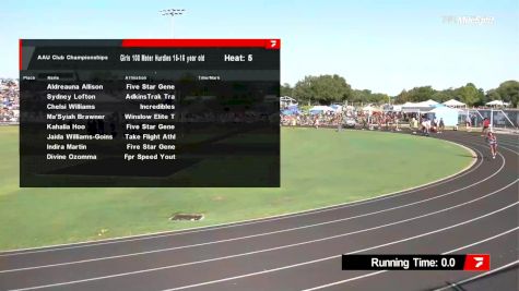 Youth Girls' 100m Hurdles, Prelims 5 - Age 15-16