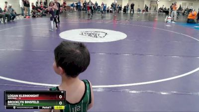 70 lbs Finals (8 Team) - Logan Kleinknight, Waconia vs Brooklyn Binsfeld, Paynesville