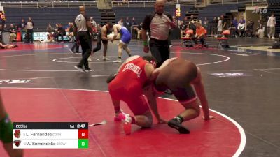 285 lbs Round Of 16 - Lewis Fernandes, Cornell vs Alex Semenenko, Brown