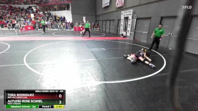 85 lbs Cons. Round 2 - Tora Rodriguez, Red Hot Wrestling vs Autumn-Rose Schmel, New London