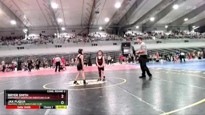 65A Cons. Round 2 - Jax Fuqua, Palmyra Youth Wrestling Club vs Bryer Smith, Northwest Grapplers Wrestling Club