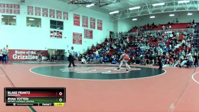 106 lbs Semifinal - Blake Frantz, Wadsworth vs Ryan Totten, Detroit Catholic Central